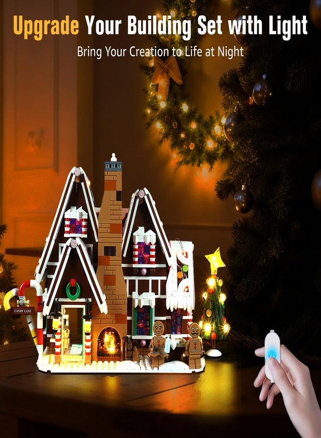 BrickSoul LED Light Up Kit Compatible with Lego Christmas Creator Expert Gingerbread House 10267 Set, Upgraded Touch Version with Brightness Adjustment, Lighting Accessories, Not 10267 Building - Image 5